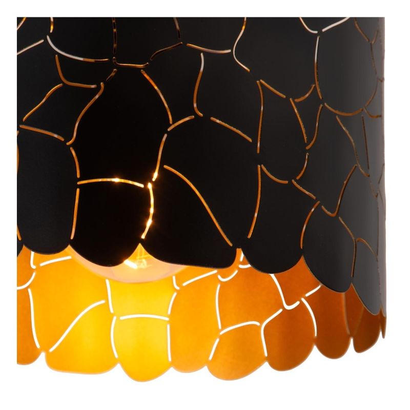 Lucide ALMELO - zapustené stropné svietidlo - Ø 25,5 cm - 1xE27 - čierne